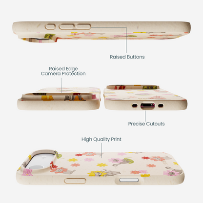 Seashell Flower Cats iPhone Air Case