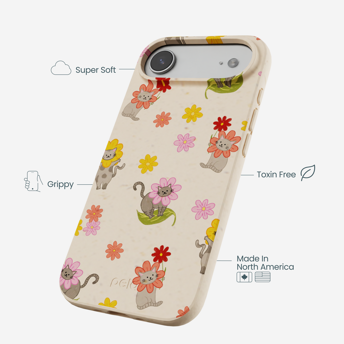 Seashell Flower Cats iPhone Air Case