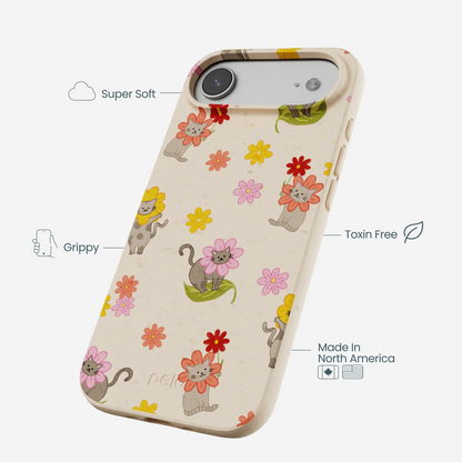 Seashell Flower Cats iPhone Air Case