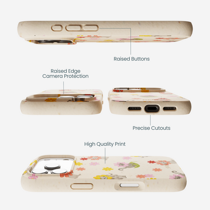 Seashell Flower Cats iPhone 17 Pro Case