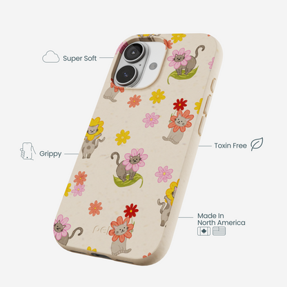 Seashell Flower Cats iPhone 17 Case