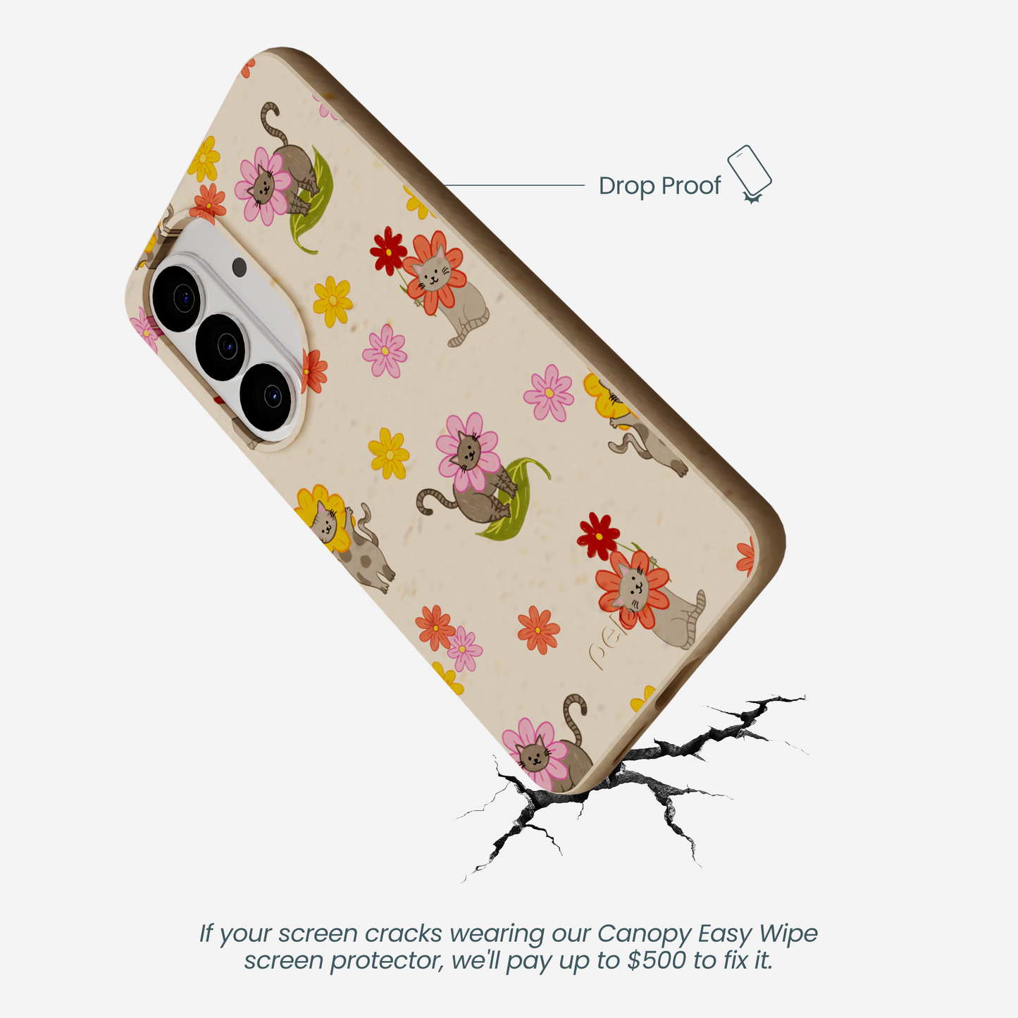 Seashell Flower Cats Samsung Galaxy S26 Case