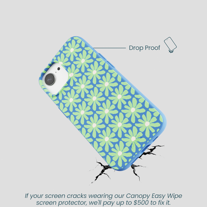 Electric Blue Flower Child iPhone 16e/17e Case