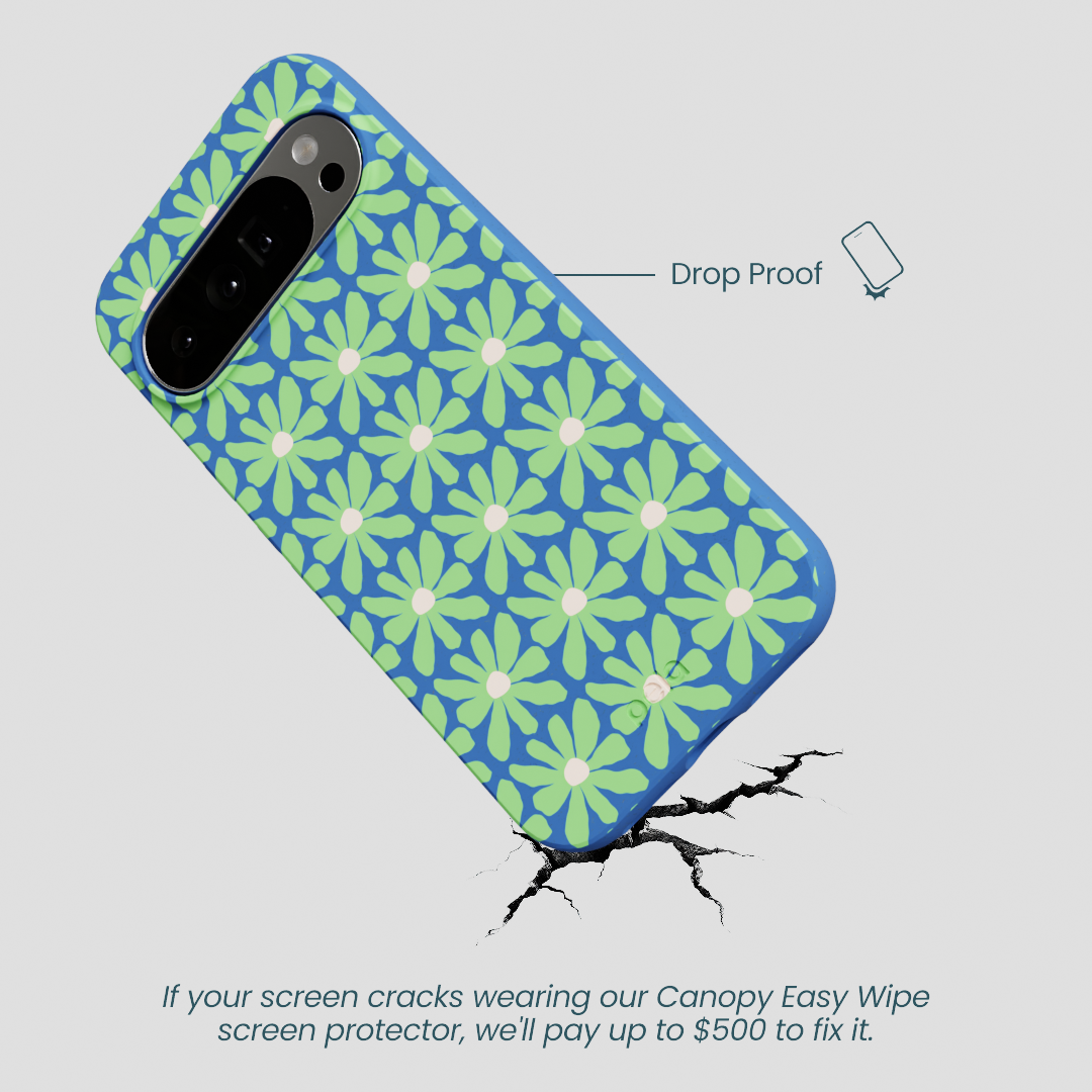 Electric Blue Flower Child Google Pixel 10 Pro XL Case