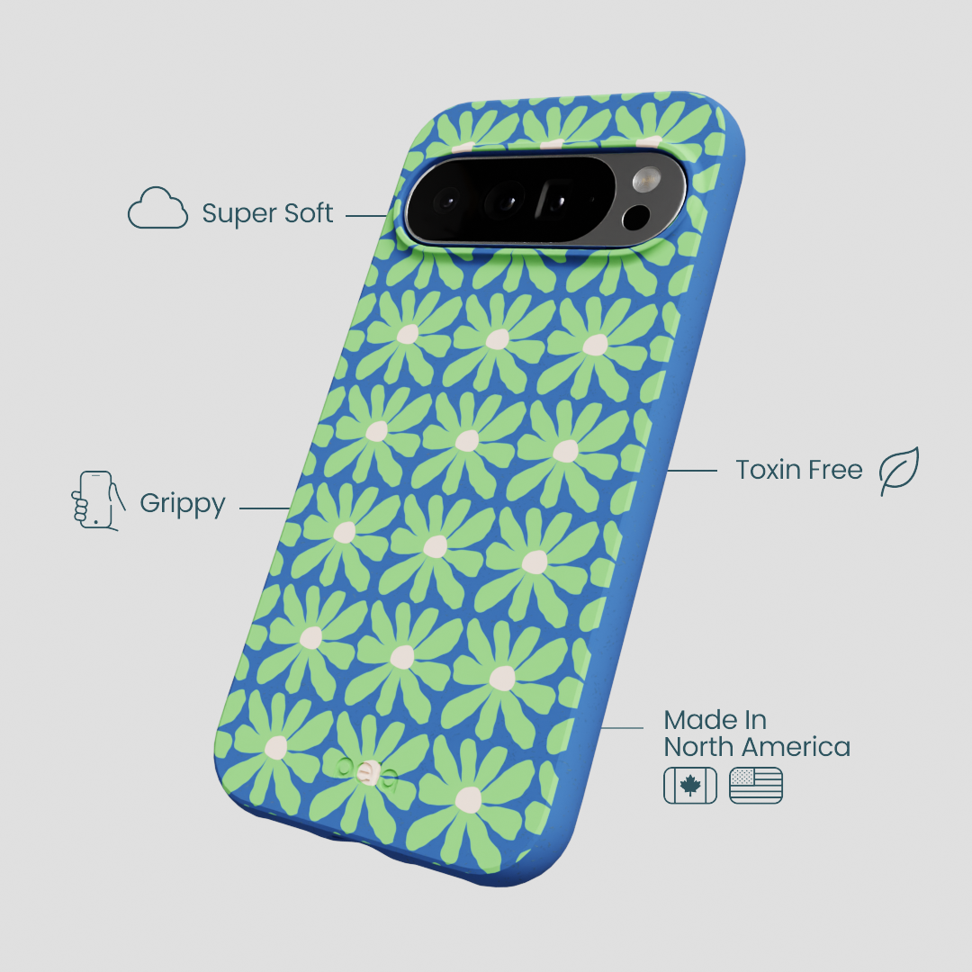 Electric Blue Flower Child Google Pixel 10 Pro XL Case