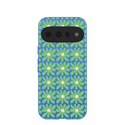 Electric Blue Flower Child Google Pixel 11 Case