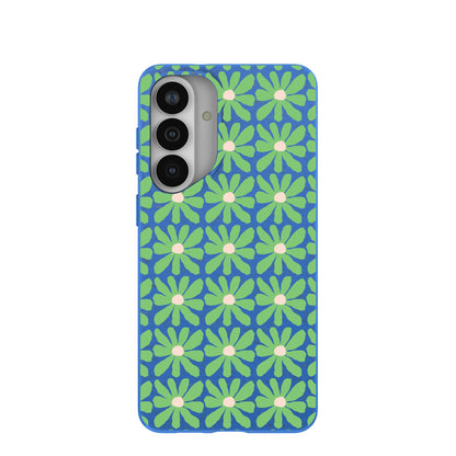Electric Blue Flower Child Samsung Galaxy S26+(Plus) Case