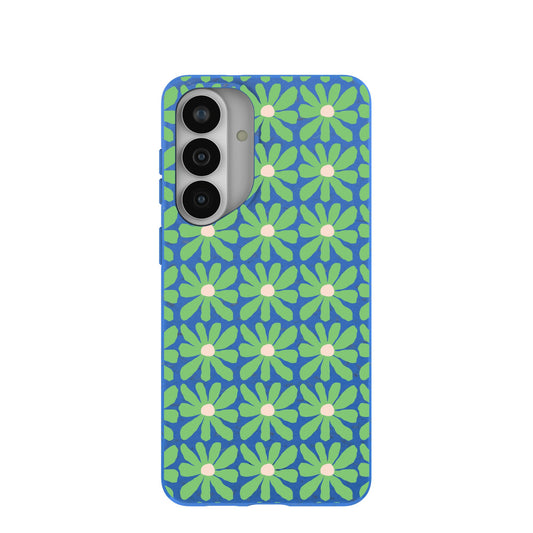 Electric Blue Flower Child Samsung Galaxy S26+(Plus) Case