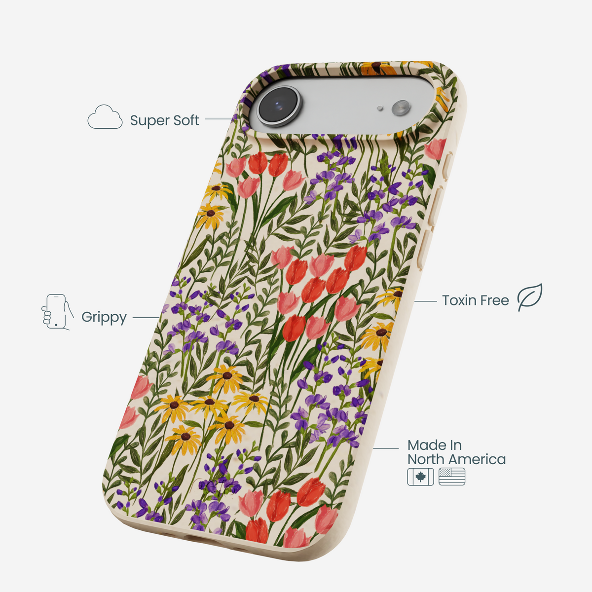 Seashell Flower Field iPhone Air Case