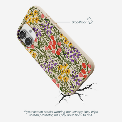 Seashell Flower Field iPhone 17 Case