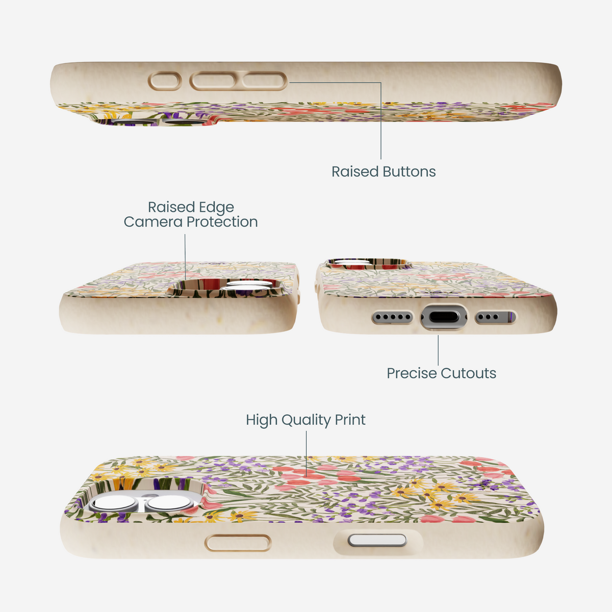 Seashell Flower Field iPhone 17 Case