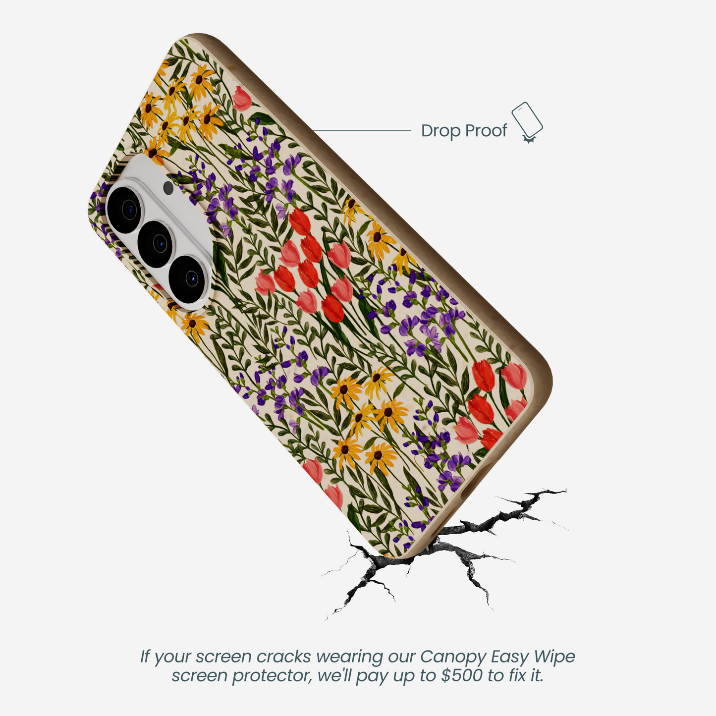 Seashell Flower Field Samsung Galaxy S26 Case