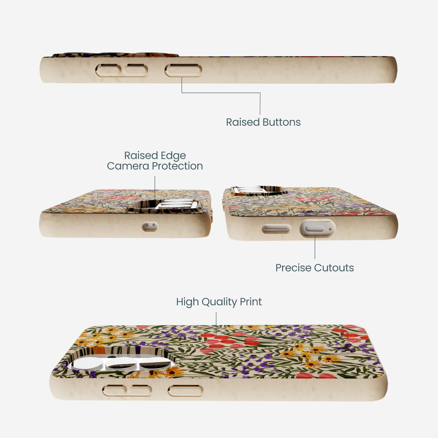 Seashell Flower Field Samsung Galaxy S26 Case