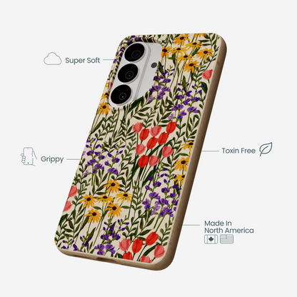 Seashell Flower Field Samsung Galaxy S26 Case