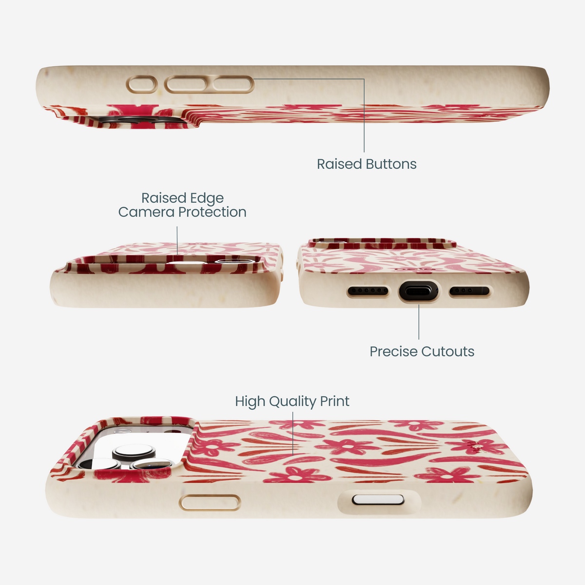 Seashell Flower Stack iPhone 17 Pro Max Case