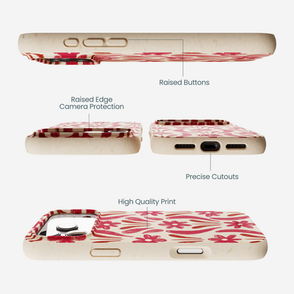 Seashell Flower Stack iPhone 17 Pro Max Case