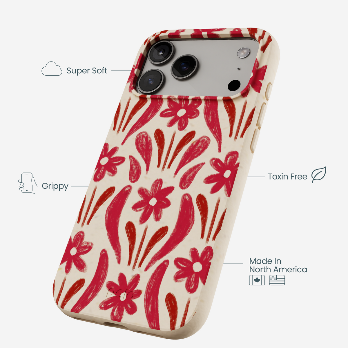 Seashell Flower Stack iPhone 17 Pro Max Case