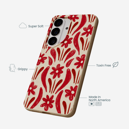 Seashell Flower Stack Samsung Galaxy S26 Case