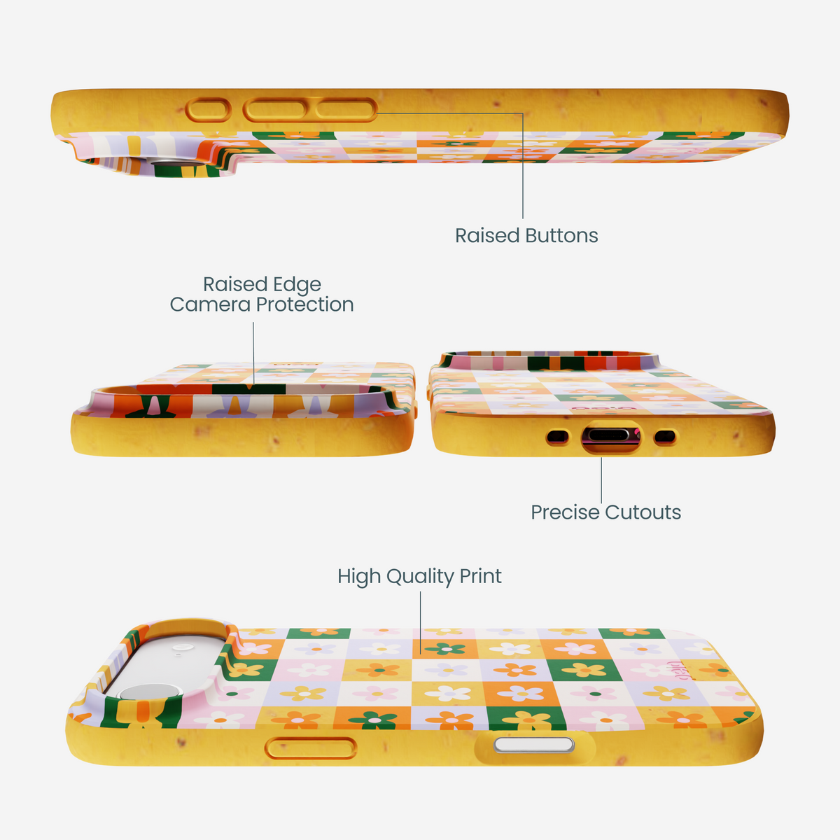 Honey Flower Tiles iPhone Air Case