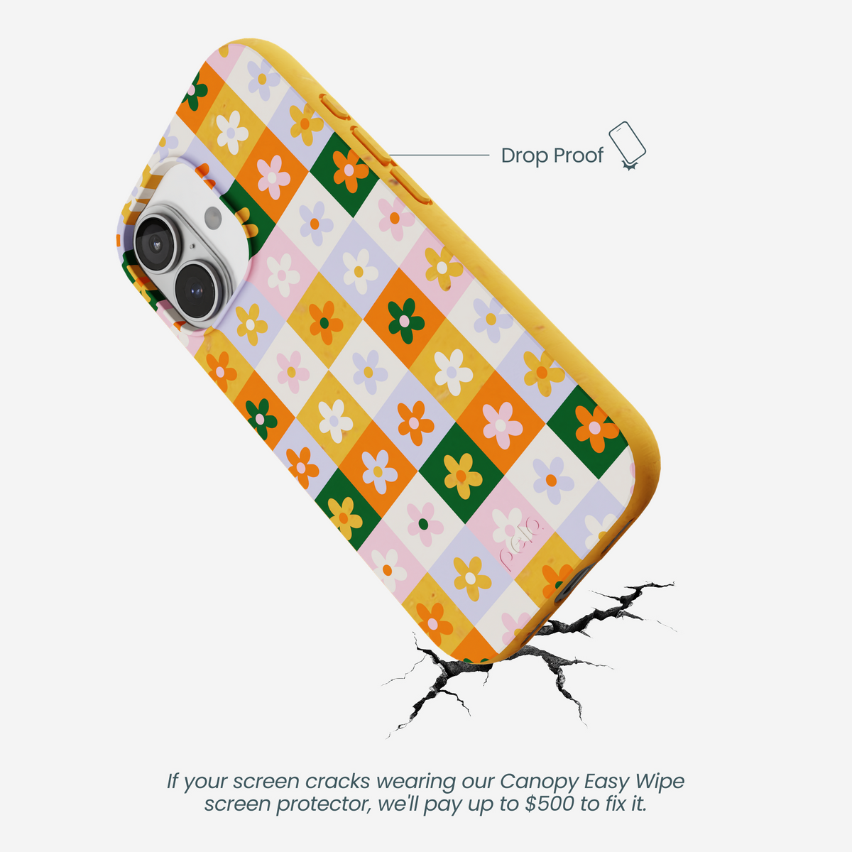 Honey Flower Tiles iPhone 17 Case