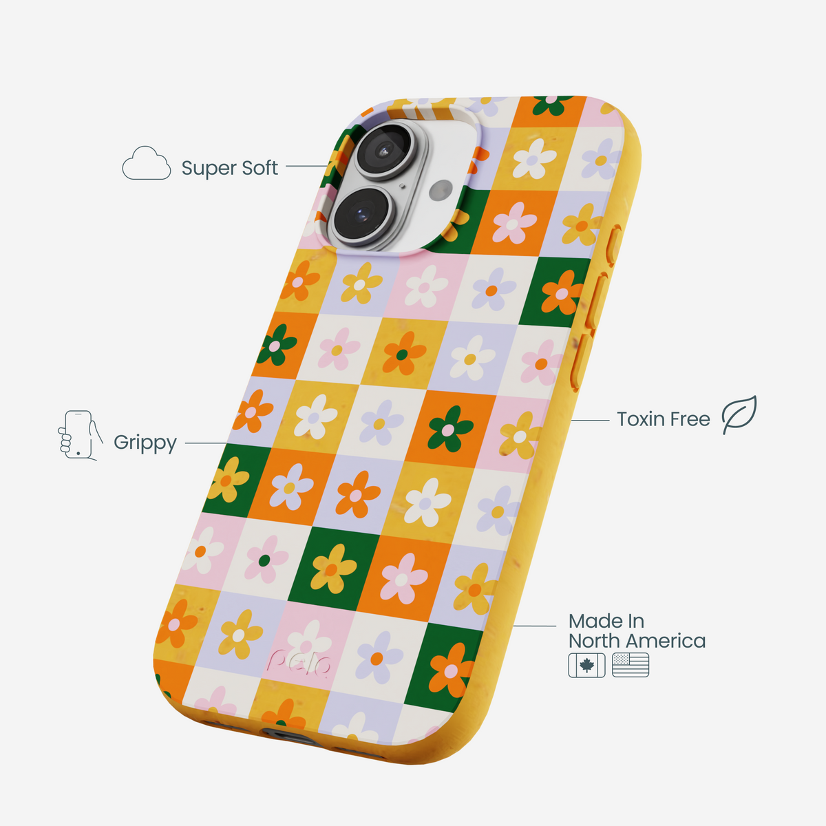 Honey Flower Tiles iPhone 17 Case