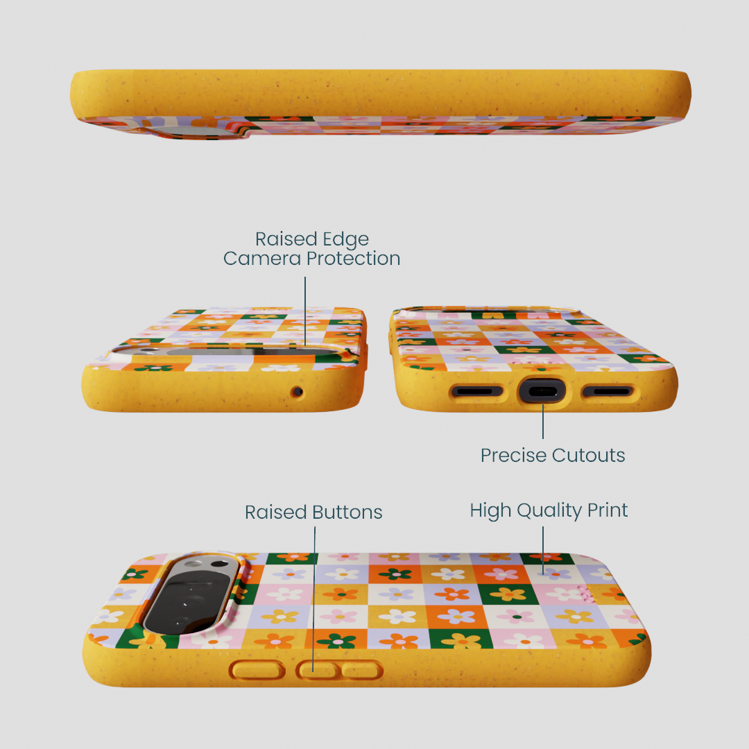 Honey Flower Tiles Google Pixel 10 Pro XL Case