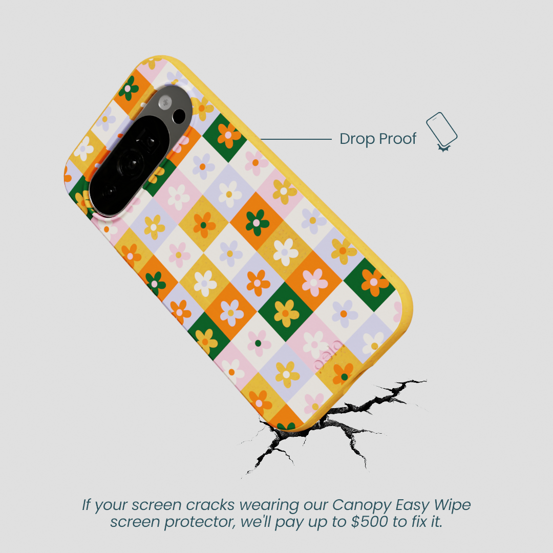 Honey Flower Tiles Google Pixel 10/10 Pro Case