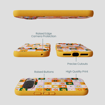 Honey Flower Tiles Google Pixel 10/10 Pro Case