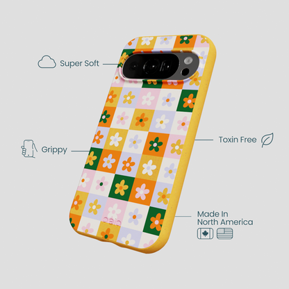 Honey Flower Tiles Google Pixel 10/10 Pro Case