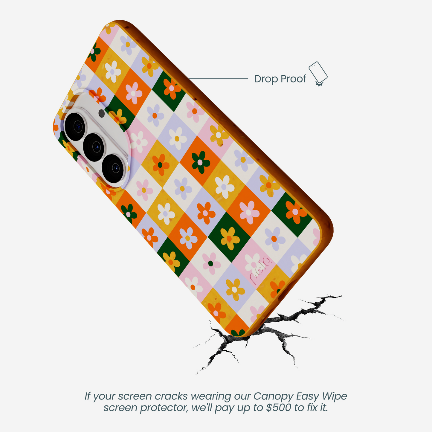 Honey Flower Tiles Samsung Galaxy S26 Case