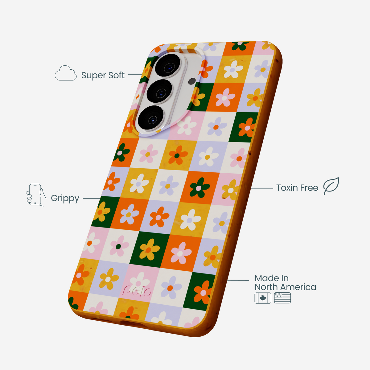 Honey Flower Tiles Samsung Galaxy S26 Case