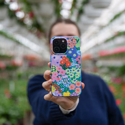 Electric Blue Painted Garden Samsung Galaxy S26+(Plus) Case