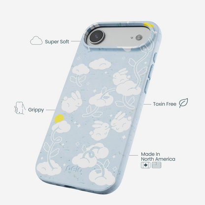 Powder Blue Fluffy Flower iPhone Air Case