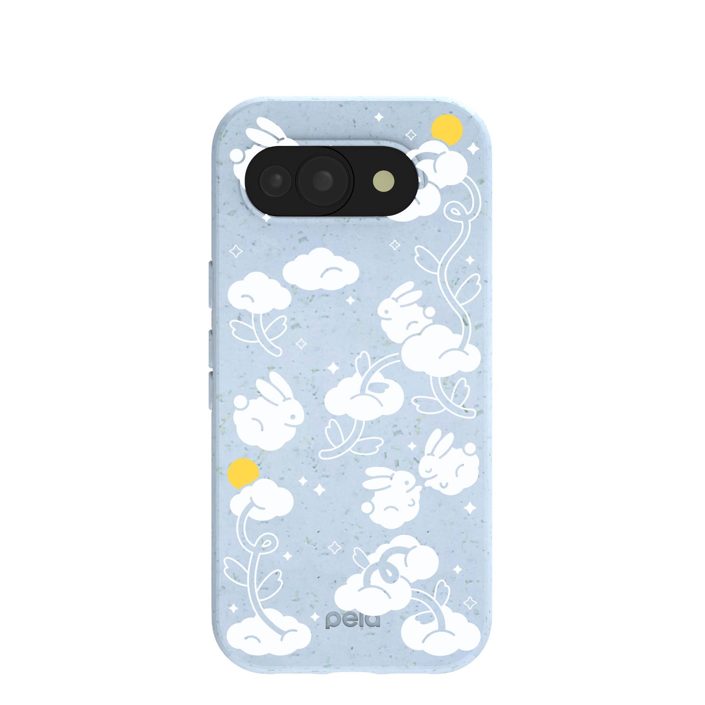 Powder Blue Fluffy Flower Google Pixel 10a Case