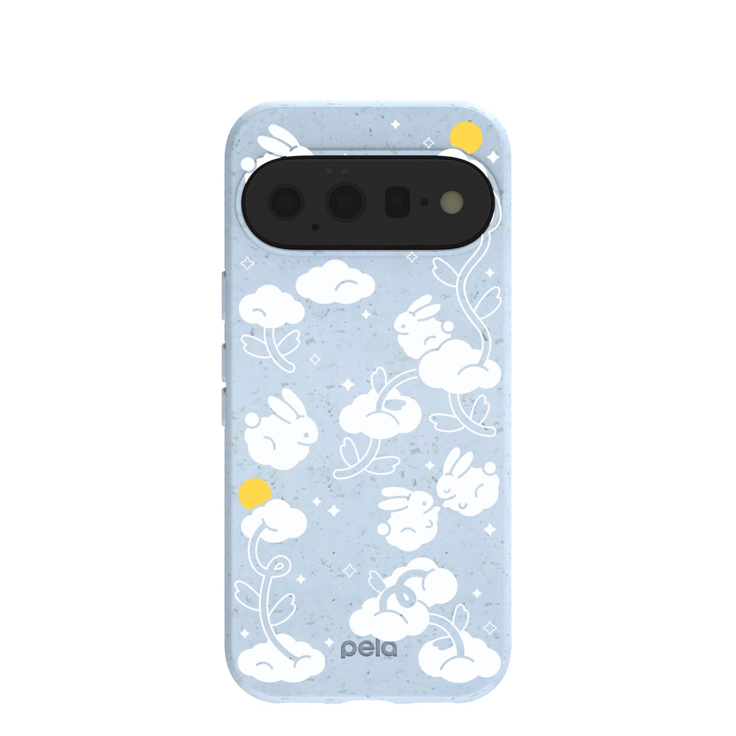 Powder Blue Fluffy Flower Google Pixel 11 Case