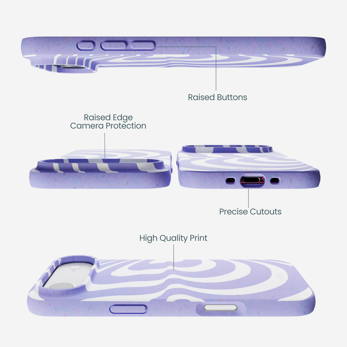 Lavender Flutter Left iPhone Air Case