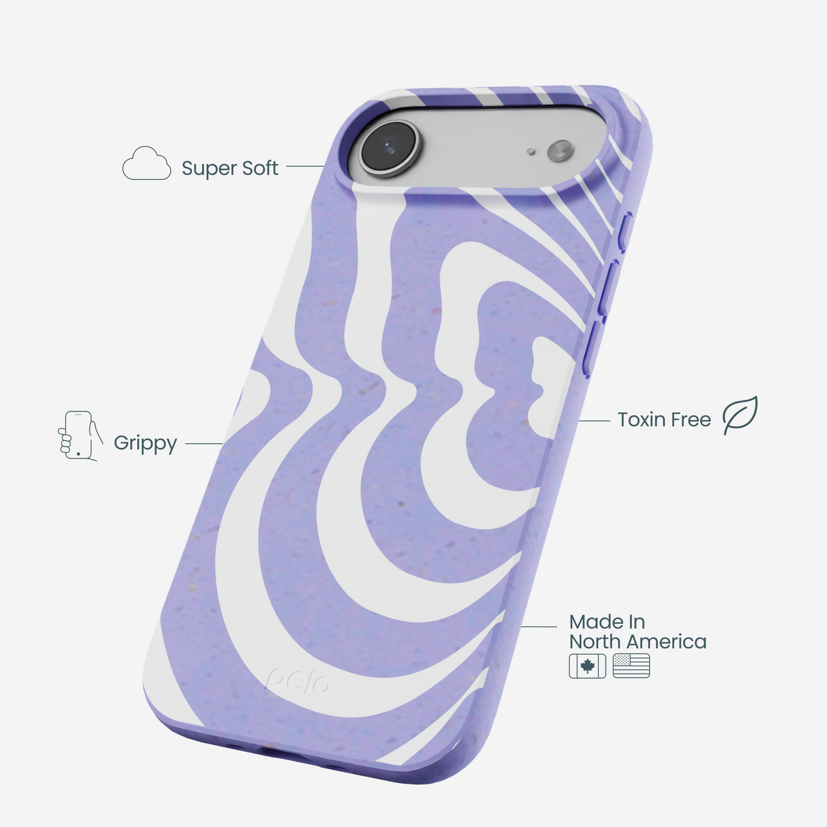 Lavender Flutter Left iPhone Air Case
