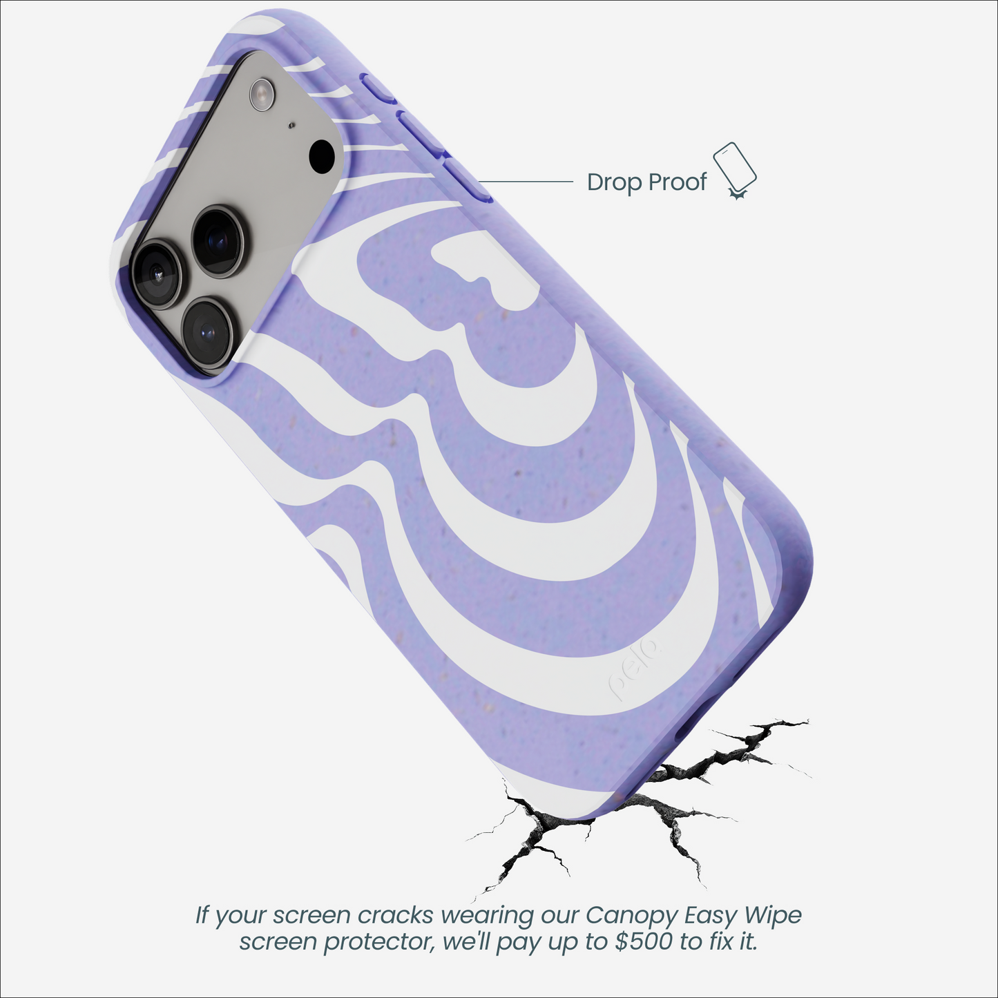 Lavender Flutter Left iPhone 17 Pro Max Case