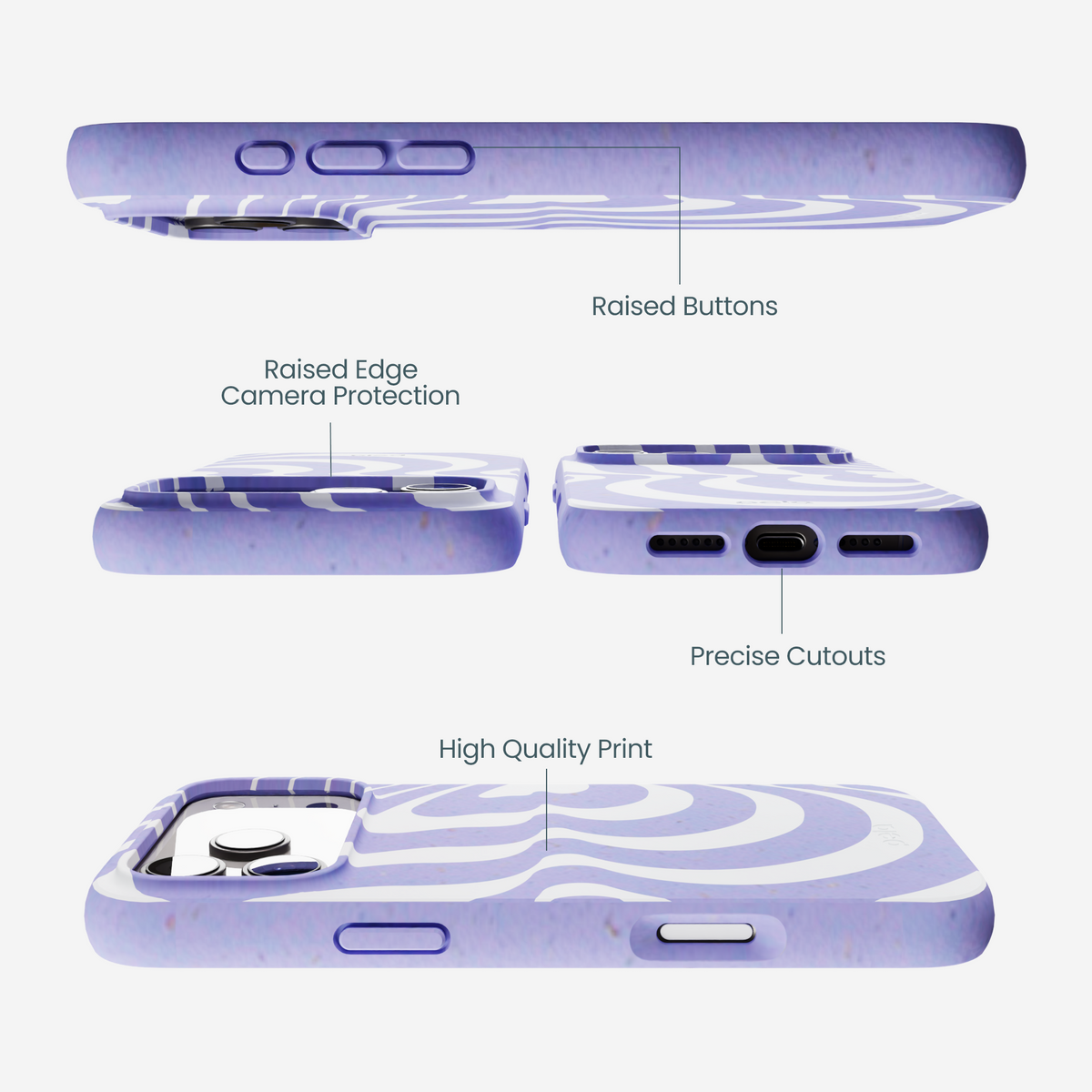 Lavender Flutter Left iPhone 17 Pro Max Case