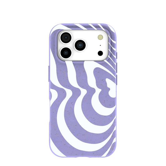 Lavender Flutter Left iPhone 17 Pro Case