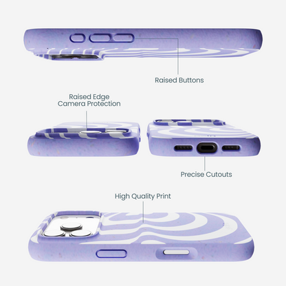 Lavender Flutter Left iPhone 17 Pro Case