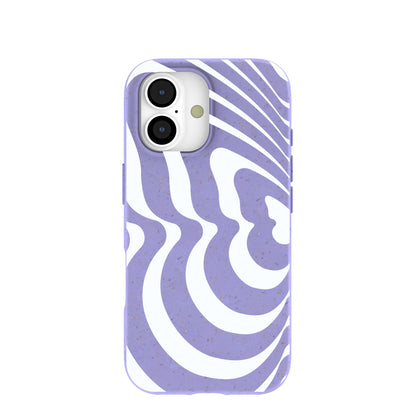 Lavender Flutter Left iPhone 17 Case