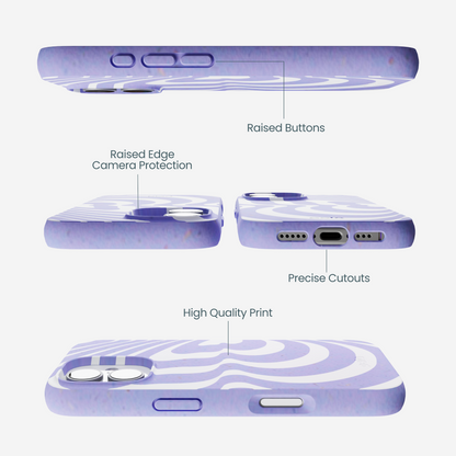 Lavender Flutter Left iPhone 17 Case