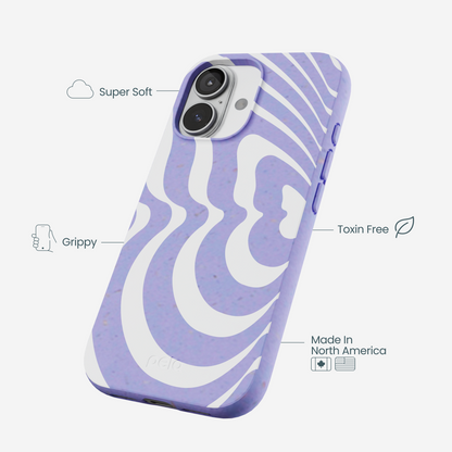 Lavender Flutter Left iPhone 17 Case