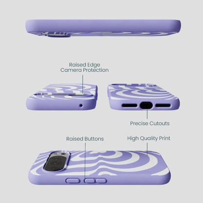 Lavender Flutter Left Google Pixel 10/10 Pro Case