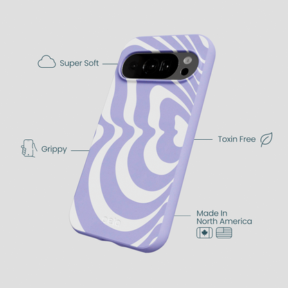 Lavender Flutter Left Google Pixel 10/10 Pro Case