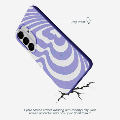 Lavender Flutter Left Samsung Galaxy S26 Case