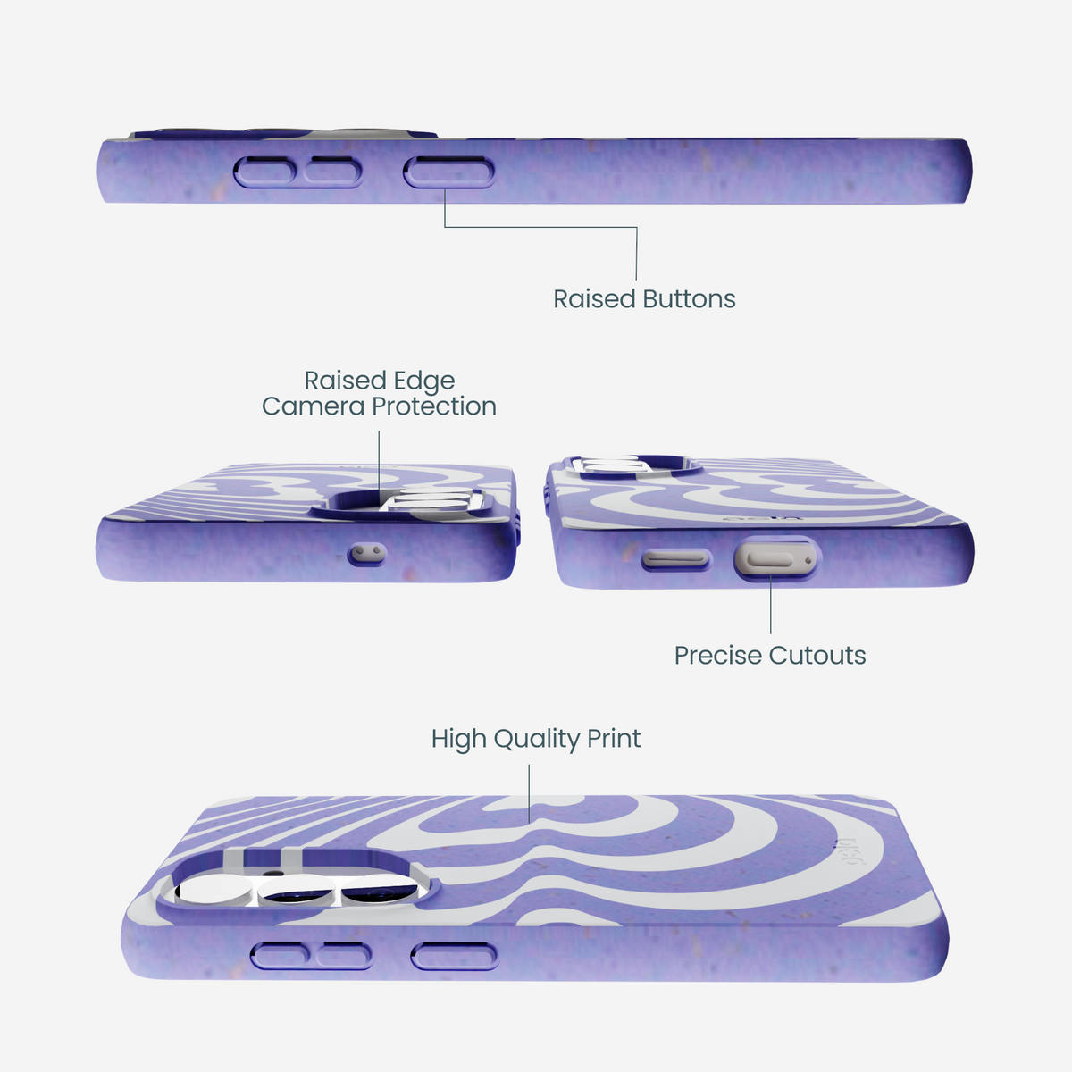 Lavender Flutter Left Samsung Galaxy S26 Case