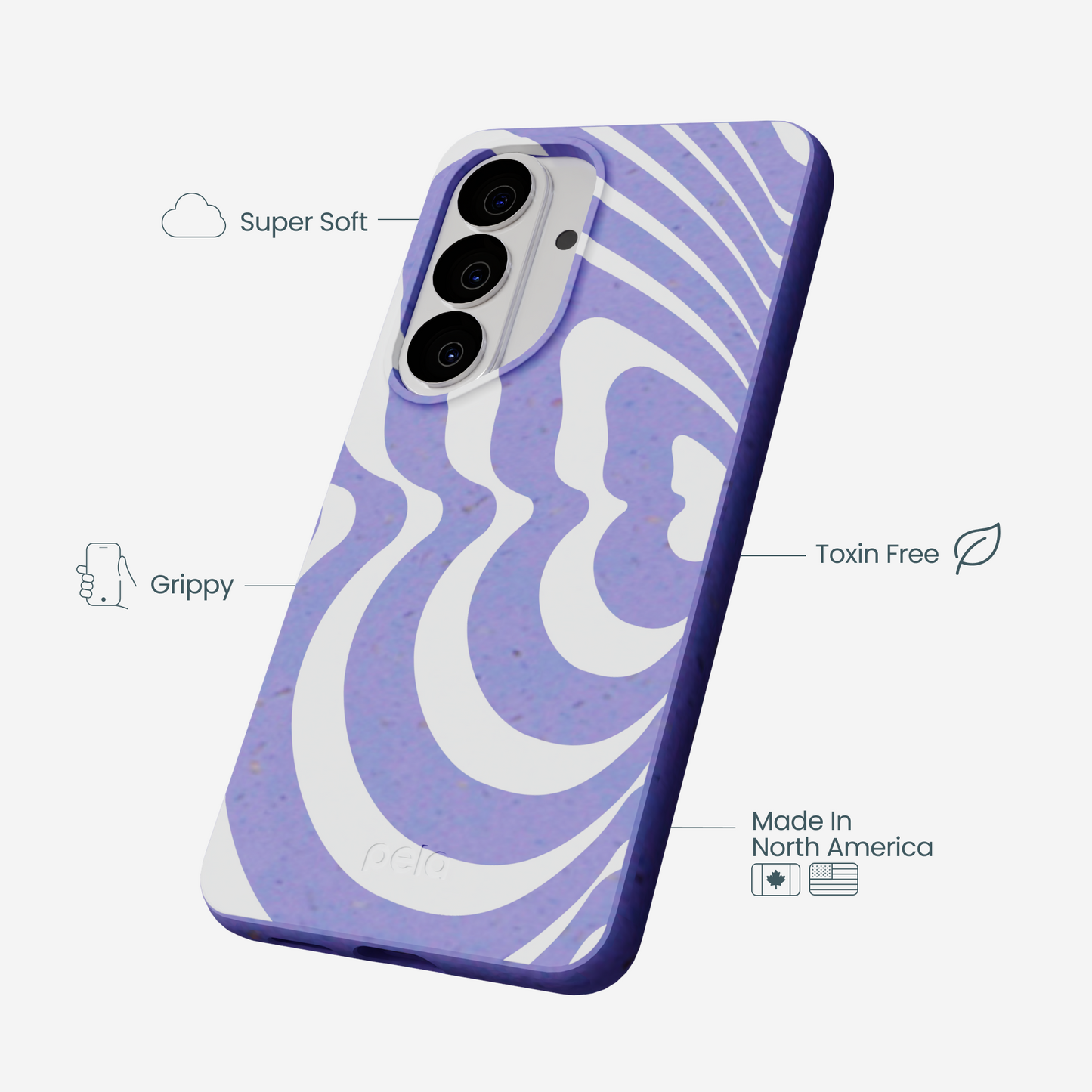 Lavender Flutter Left Samsung Galaxy S26 Case