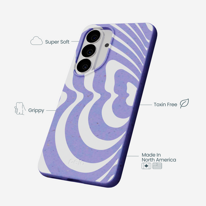 Lavender Flutter Left Samsung Galaxy S26 Case